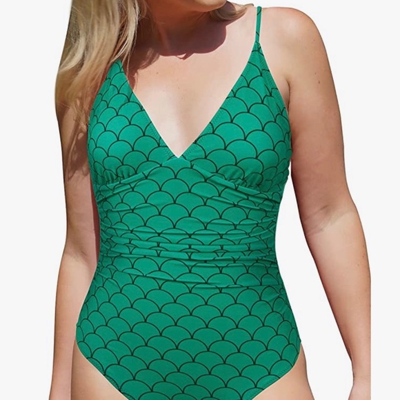 Other - Teal one piece mermaid swimsuit